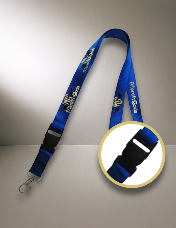 LANYARD 20mm + CLIP NEGRO